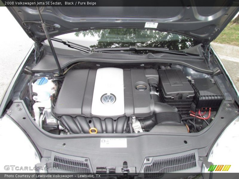 Black / Pure Beige 2008 Volkswagen Jetta SE Sedan