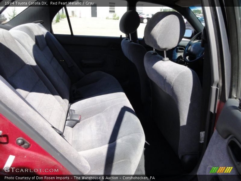 Red Pearl Metallic / Gray 1994 Toyota Corolla DX