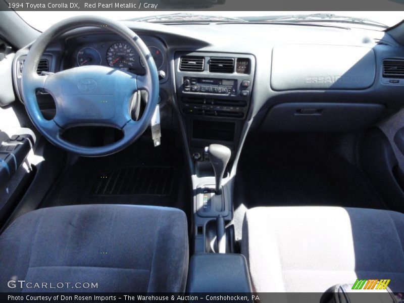 Red Pearl Metallic / Gray 1994 Toyota Corolla DX