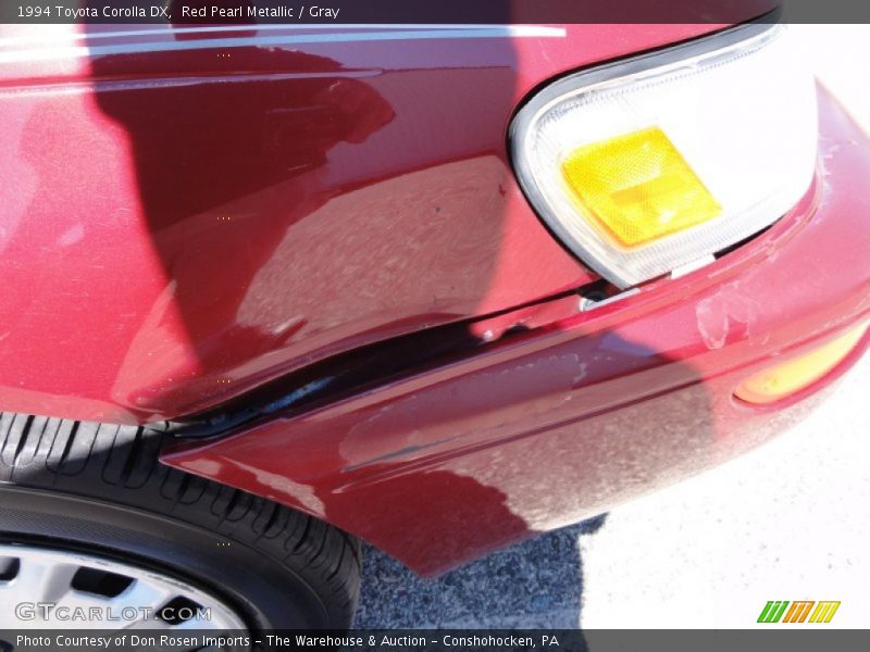 Red Pearl Metallic / Gray 1994 Toyota Corolla DX