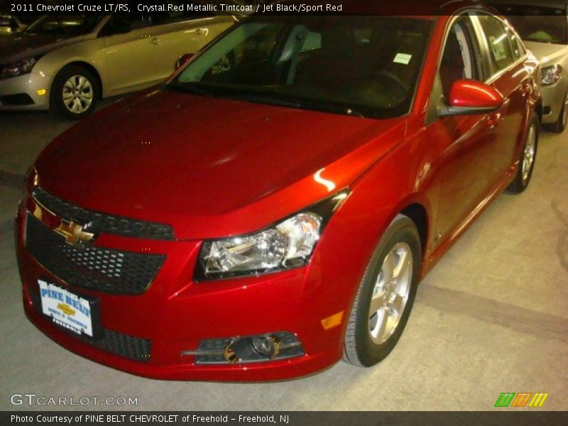 Crystal Red Metallic Tintcoat / Jet Black/Sport Red 2011 Chevrolet Cruze LT/RS