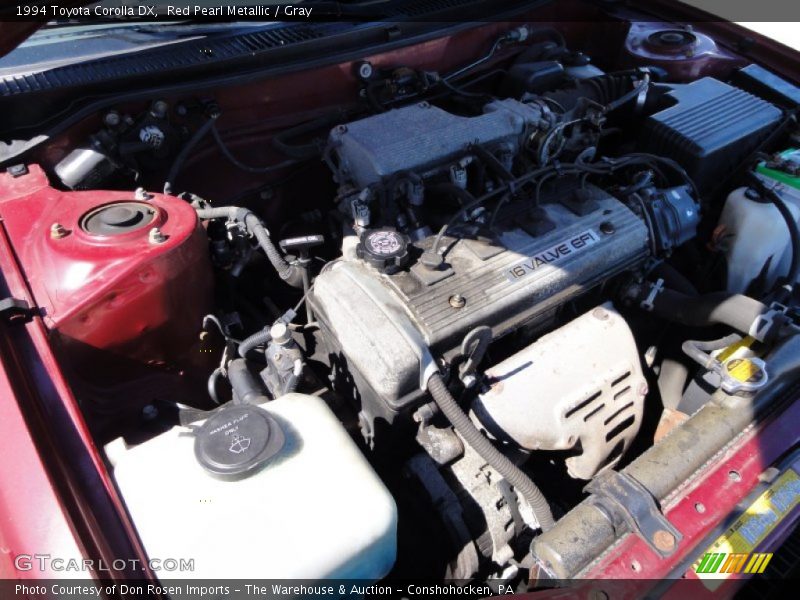 Red Pearl Metallic / Gray 1994 Toyota Corolla DX