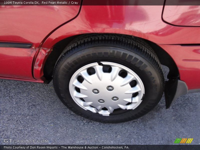Red Pearl Metallic / Gray 1994 Toyota Corolla DX