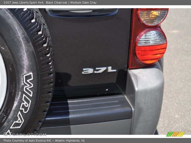 Black Clearcoat / Medium Slate Gray 2007 Jeep Liberty Sport 4x4