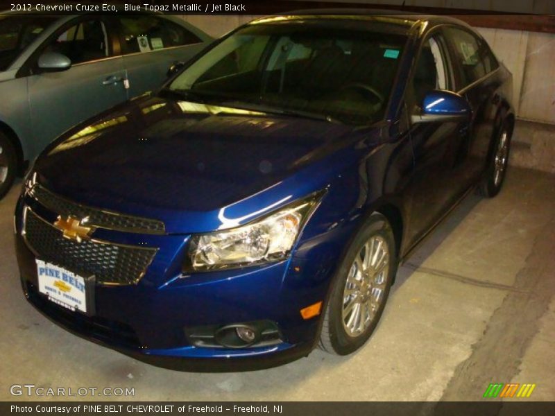 Blue Topaz Metallic / Jet Black 2012 Chevrolet Cruze Eco