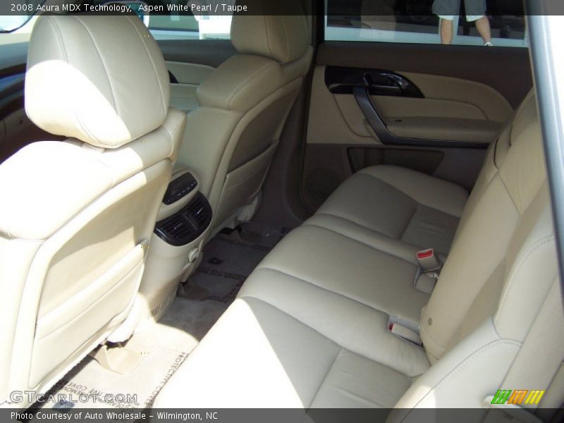 Aspen White Pearl / Taupe 2008 Acura MDX Technology