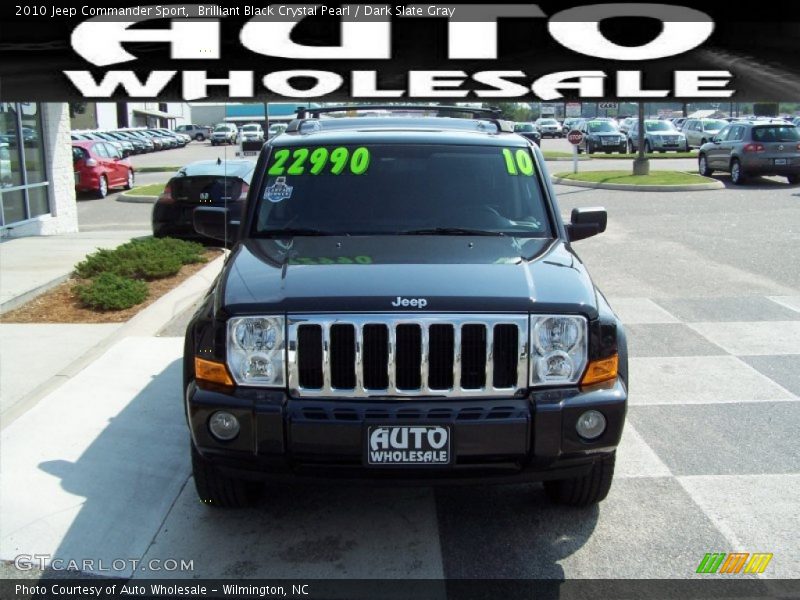 Brilliant Black Crystal Pearl / Dark Slate Gray 2010 Jeep Commander Sport