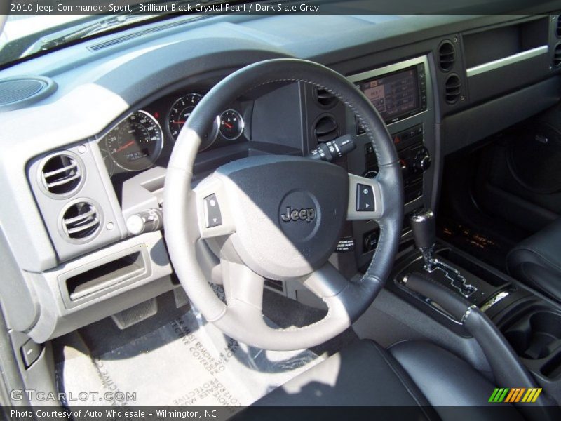 Brilliant Black Crystal Pearl / Dark Slate Gray 2010 Jeep Commander Sport