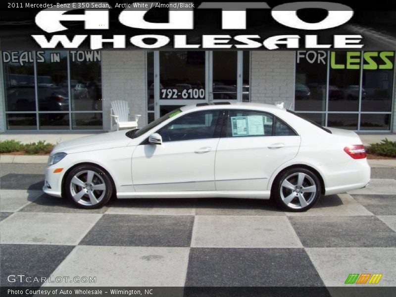 Arctic White / Almond/Black 2011 Mercedes-Benz E 350 Sedan