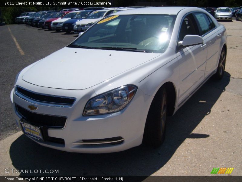 Summit White / Cocoa/Cashmere 2011 Chevrolet Malibu LT