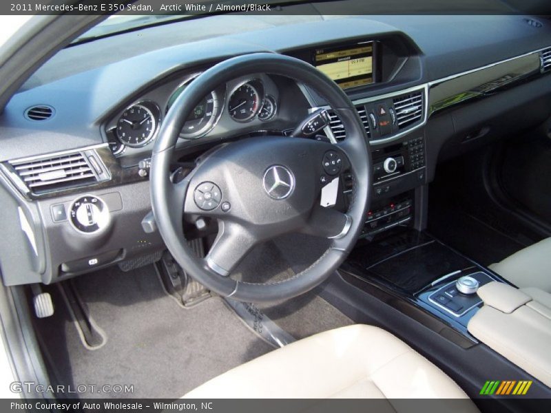 Arctic White / Almond/Black 2011 Mercedes-Benz E 350 Sedan