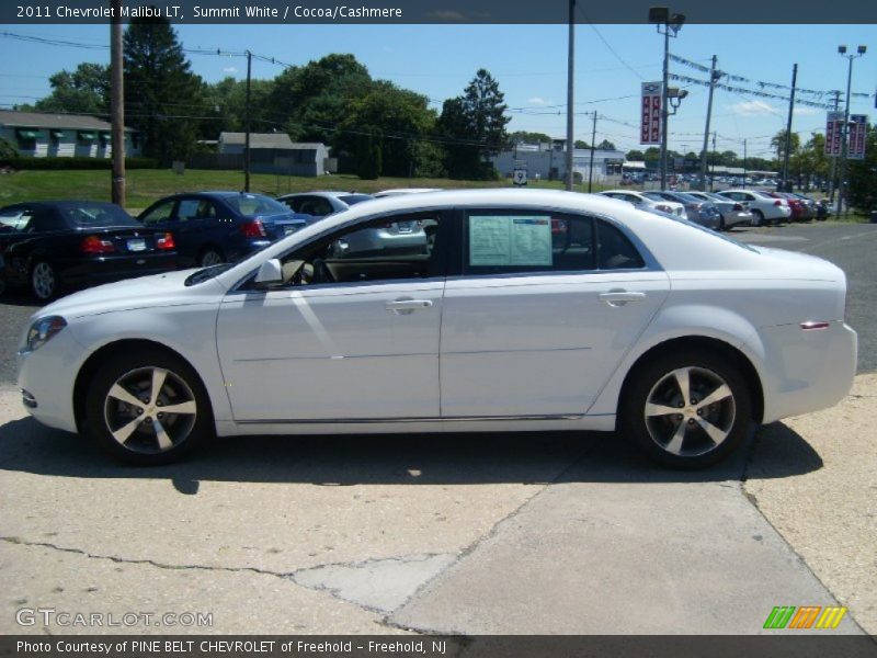 Summit White / Cocoa/Cashmere 2011 Chevrolet Malibu LT