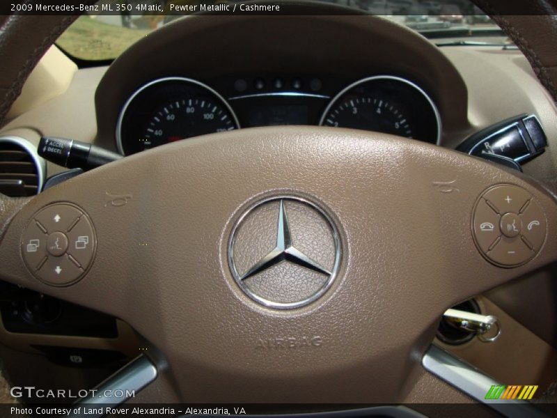 Pewter Metallic / Cashmere 2009 Mercedes-Benz ML 350 4Matic