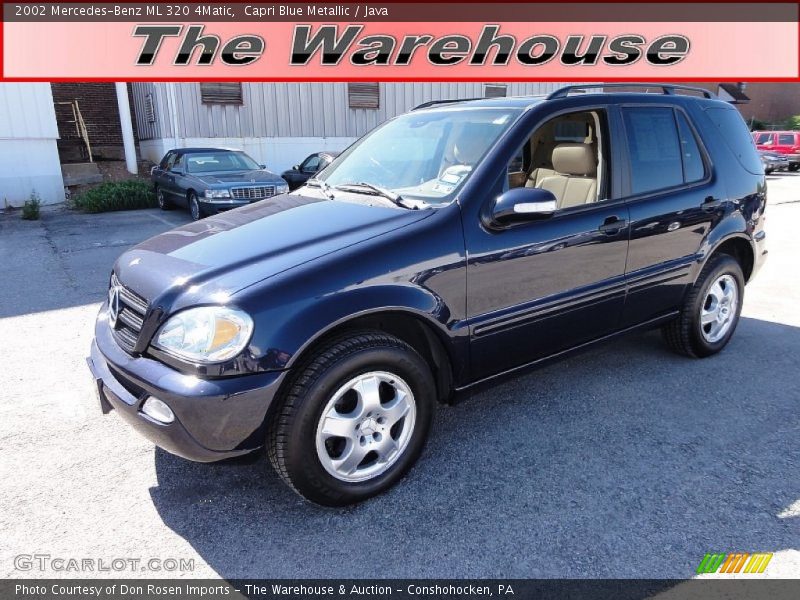 Capri Blue Metallic / Java 2002 Mercedes-Benz ML 320 4Matic