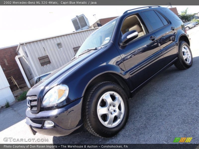 Capri Blue Metallic / Java 2002 Mercedes-Benz ML 320 4Matic