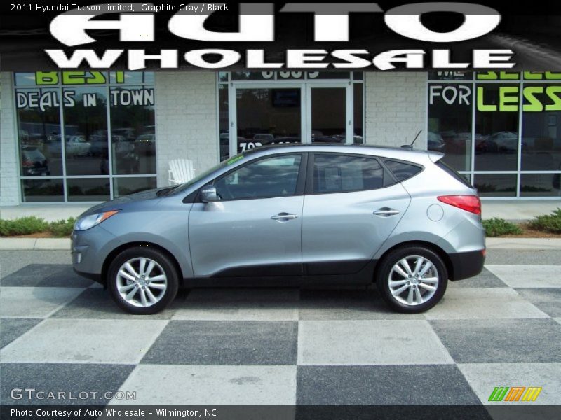 Graphite Gray / Black 2011 Hyundai Tucson Limited