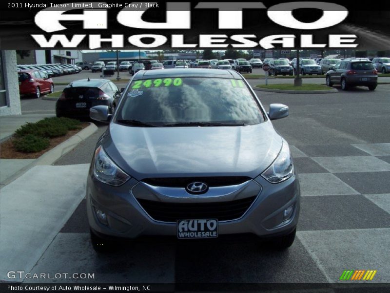 Graphite Gray / Black 2011 Hyundai Tucson Limited