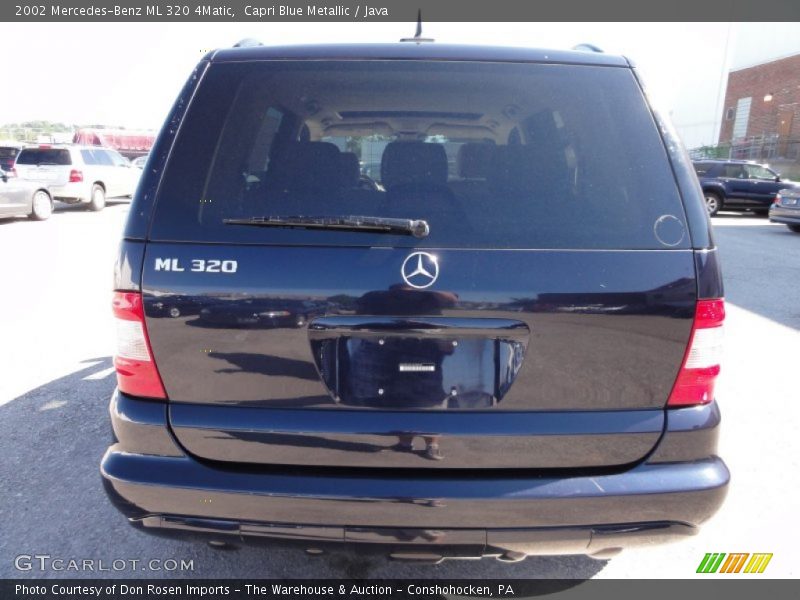 Capri Blue Metallic / Java 2002 Mercedes-Benz ML 320 4Matic