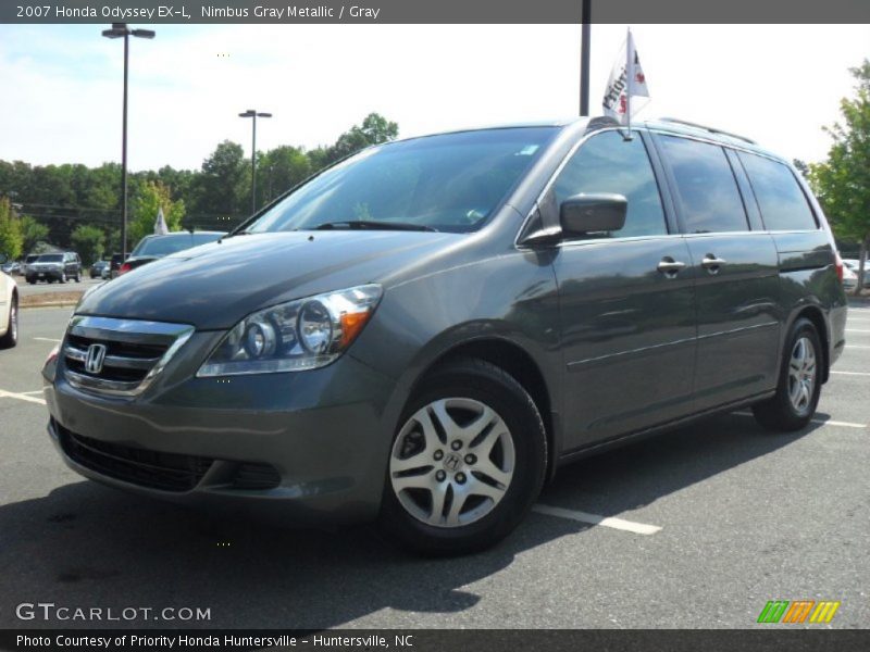 Nimbus Gray Metallic / Gray 2007 Honda Odyssey EX-L
