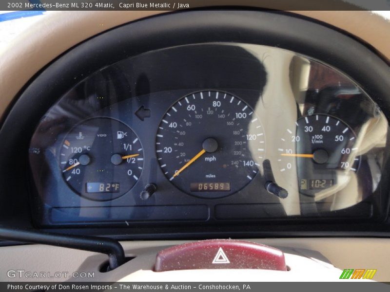 Capri Blue Metallic / Java 2002 Mercedes-Benz ML 320 4Matic