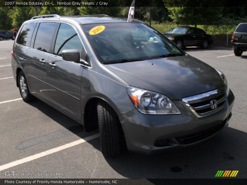 Nimbus Gray Metallic / Gray 2007 Honda Odyssey EX-L