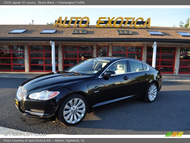 Ebony Black / Champagne/Truffle 2009 Jaguar XF Luxury