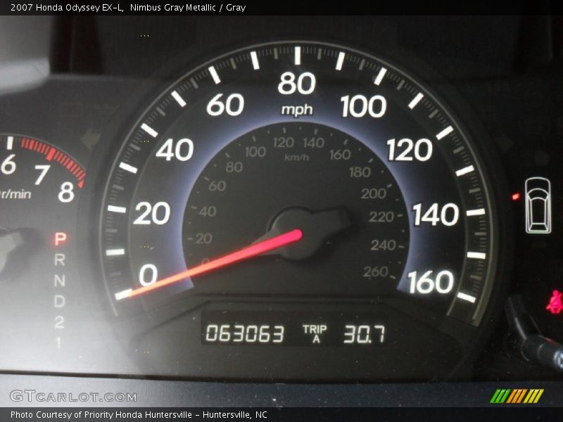 Nimbus Gray Metallic / Gray 2007 Honda Odyssey EX-L