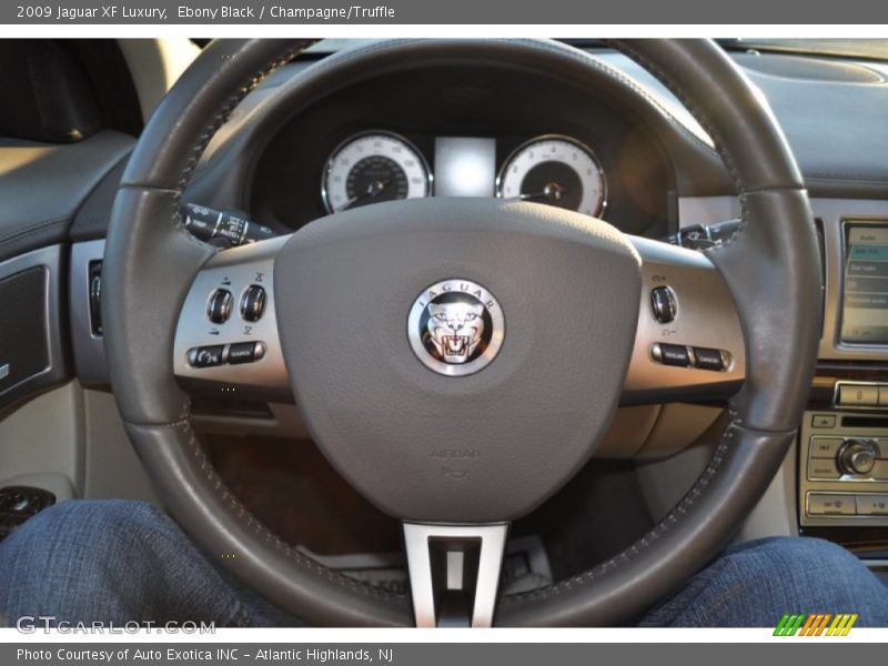 Ebony Black / Champagne/Truffle 2009 Jaguar XF Luxury