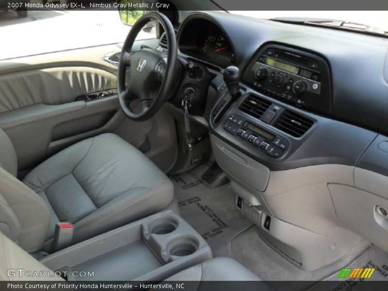 Nimbus Gray Metallic / Gray 2007 Honda Odyssey EX-L