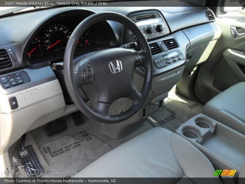 Nimbus Gray Metallic / Gray 2007 Honda Odyssey EX-L
