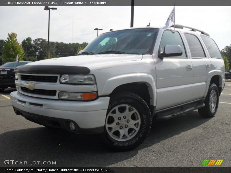 Summit White / Tan/Neutral 2004 Chevrolet Tahoe Z71 4x4