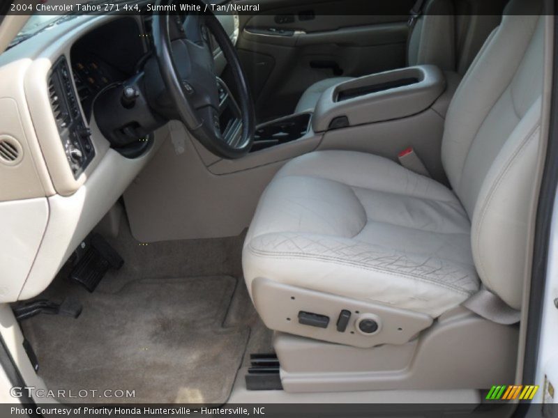 Summit White / Tan/Neutral 2004 Chevrolet Tahoe Z71 4x4