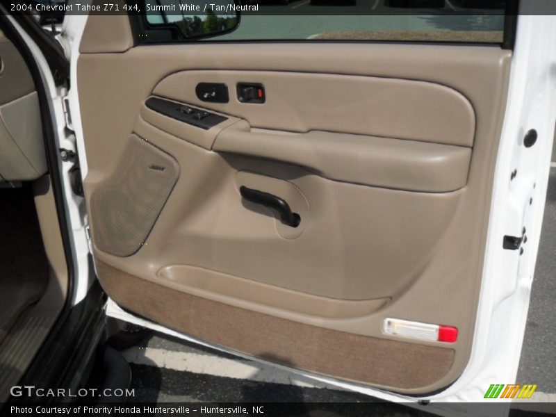 Summit White / Tan/Neutral 2004 Chevrolet Tahoe Z71 4x4