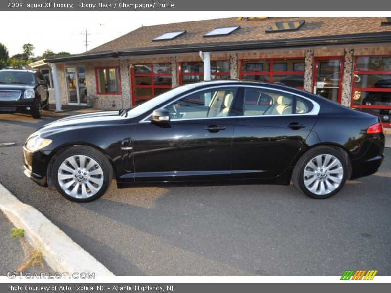 Ebony Black / Champagne/Truffle 2009 Jaguar XF Luxury