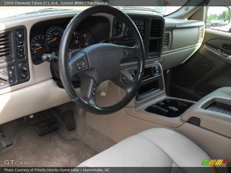 Summit White / Tan/Neutral 2004 Chevrolet Tahoe Z71 4x4