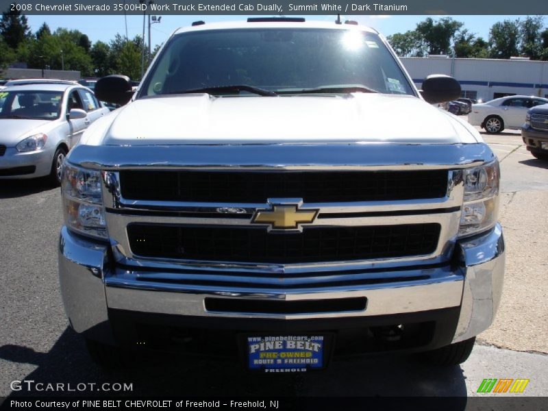 Summit White / Dark Titanium 2008 Chevrolet Silverado 3500HD Work Truck Extended Cab Dually