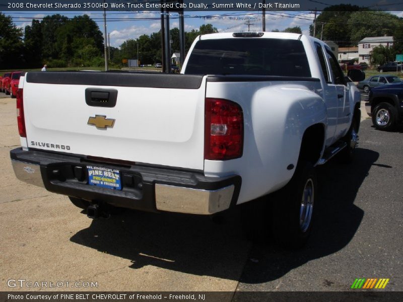 Summit White / Dark Titanium 2008 Chevrolet Silverado 3500HD Work Truck Extended Cab Dually
