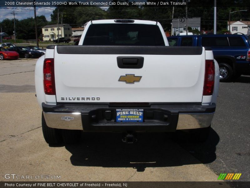 Summit White / Dark Titanium 2008 Chevrolet Silverado 3500HD Work Truck Extended Cab Dually