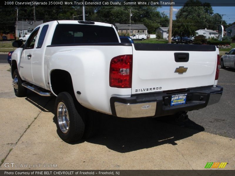 Summit White / Dark Titanium 2008 Chevrolet Silverado 3500HD Work Truck Extended Cab Dually
