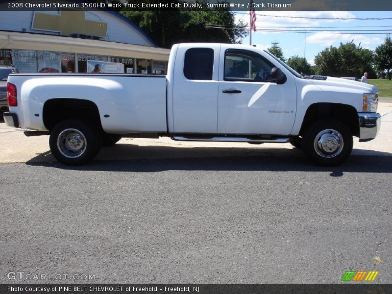 Summit White / Dark Titanium 2008 Chevrolet Silverado 3500HD Work Truck Extended Cab Dually