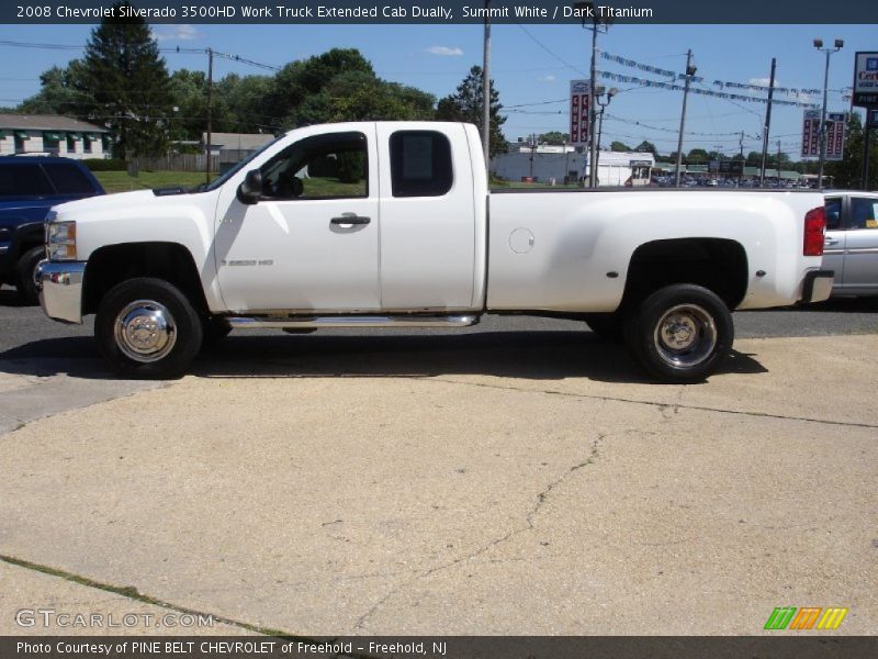 Summit White / Dark Titanium 2008 Chevrolet Silverado 3500HD Work Truck Extended Cab Dually