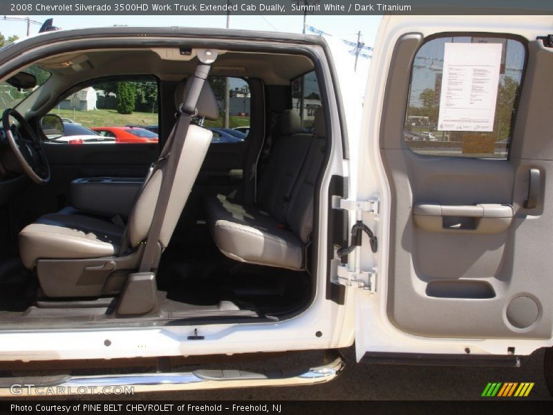 Summit White / Dark Titanium 2008 Chevrolet Silverado 3500HD Work Truck Extended Cab Dually