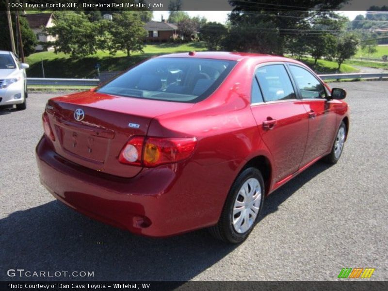 Barcelona Red Metallic / Ash 2009 Toyota Corolla XLE