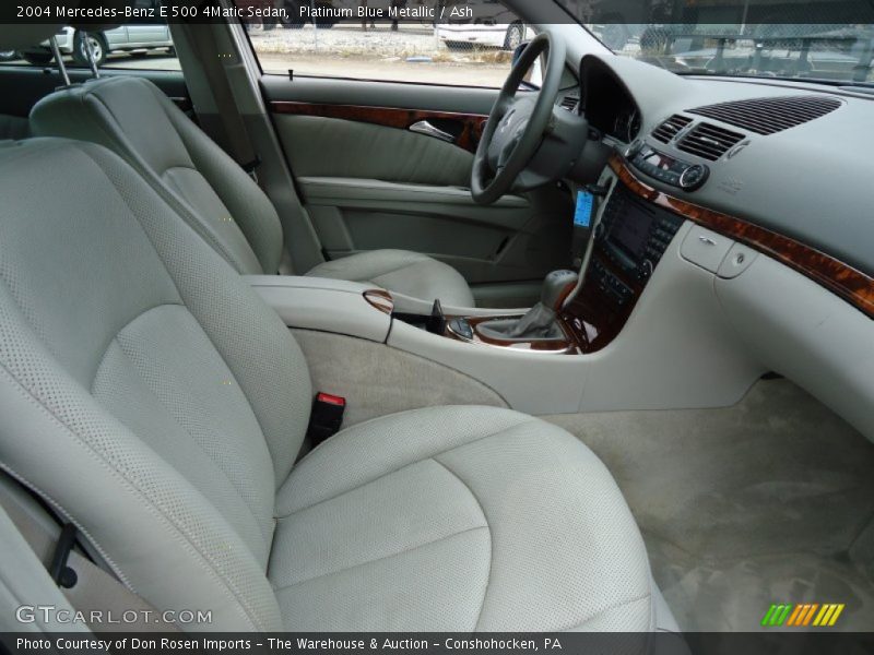 Platinum Blue Metallic / Ash 2004 Mercedes-Benz E 500 4Matic Sedan