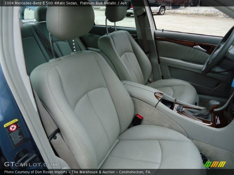 Platinum Blue Metallic / Ash 2004 Mercedes-Benz E 500 4Matic Sedan