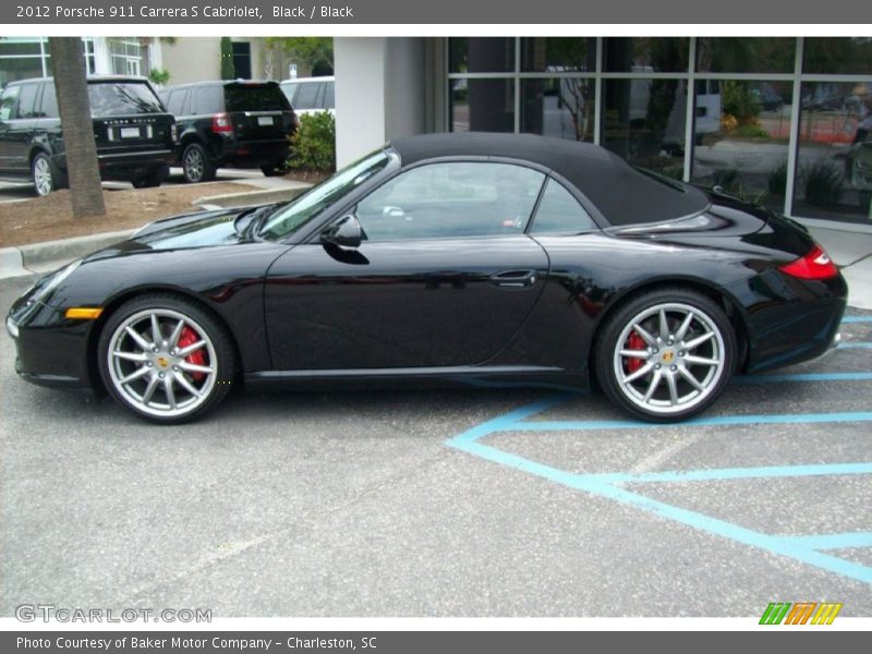 Black / Black 2012 Porsche 911 Carrera S Cabriolet