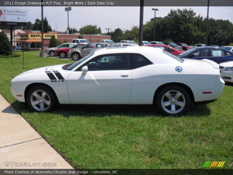 Bright White / Dark Slate Gray 2011 Dodge Challenger R/T Plus