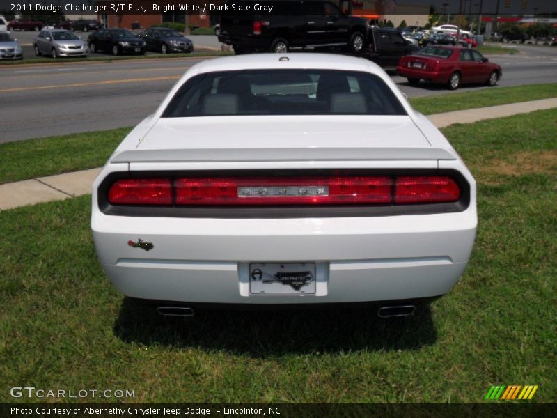 Bright White / Dark Slate Gray 2011 Dodge Challenger R/T Plus