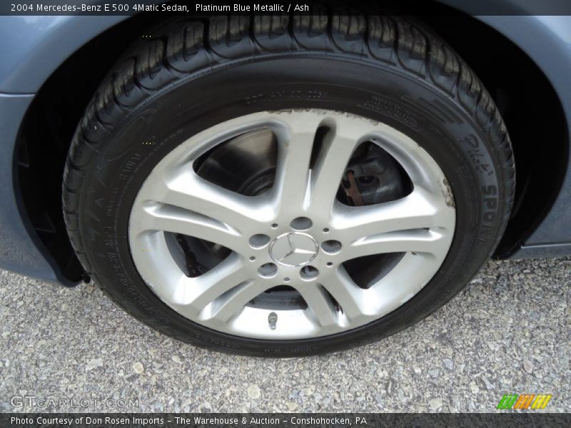 Platinum Blue Metallic / Ash 2004 Mercedes-Benz E 500 4Matic Sedan