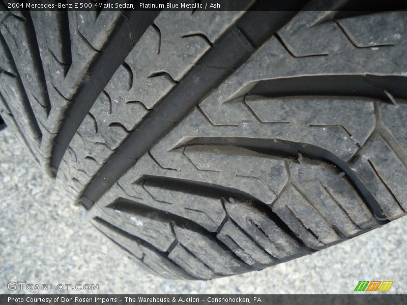 Platinum Blue Metallic / Ash 2004 Mercedes-Benz E 500 4Matic Sedan